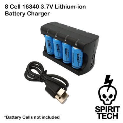 8 Slot 16340 Lithium-Ion Battery Charger - Image 2