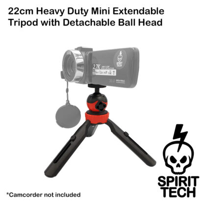 22cm Heavy Duty Mini Extendable Tripod with Detachable Ball Head - Image 8