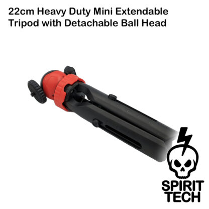 22cm Heavy Duty Mini Extendable Tripod with Detachable Ball Head - Image 2